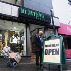 Scenes in Preston as shoppers returned to the high street after lockdown