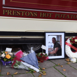 Preston bids a final farewell to much-loved local legend Keith 'spudman' Roberts